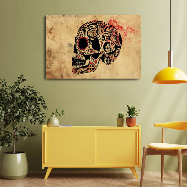 Black Face Skull Art | MusaArtGallery™