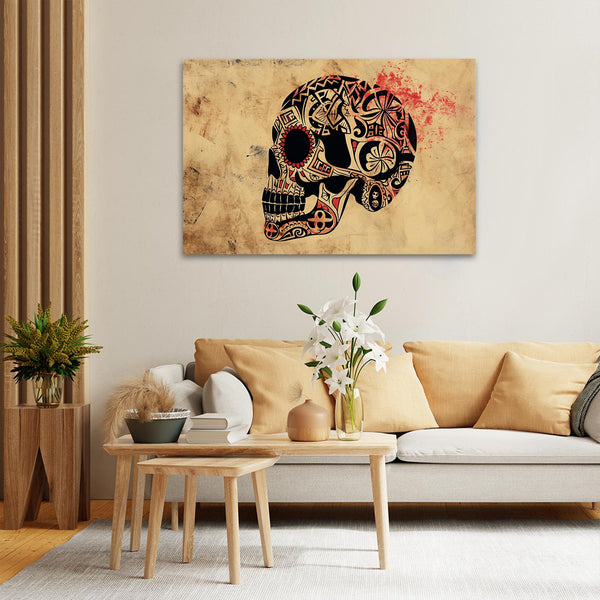 Black Face Skull Art | MusaArtGallery™