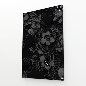 Black Flower Wall Art