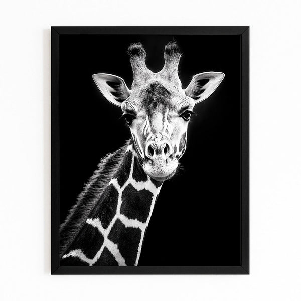 Black Giraffe Art