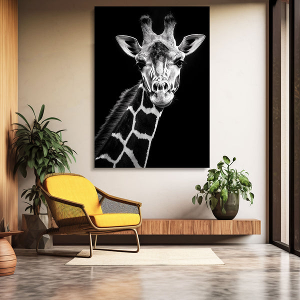 Black Giraffe Art