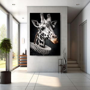 Black Giraffe Print