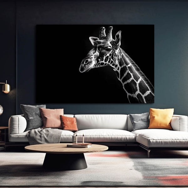 Black Giraffe Wall Art