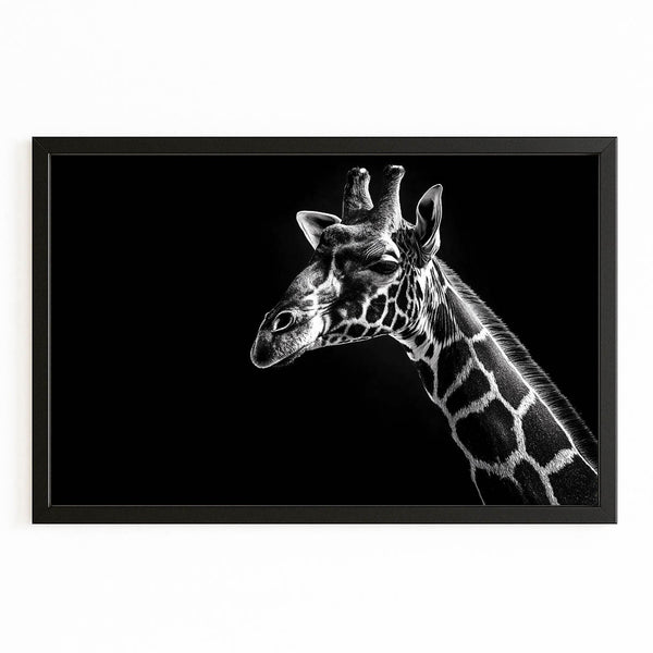 Black Giraffe Wall Art