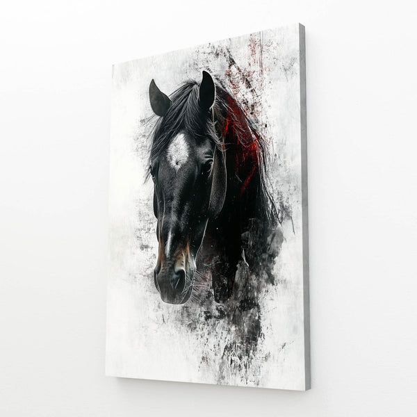 Black Head Horse Art