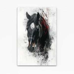 Black Head Horse Art