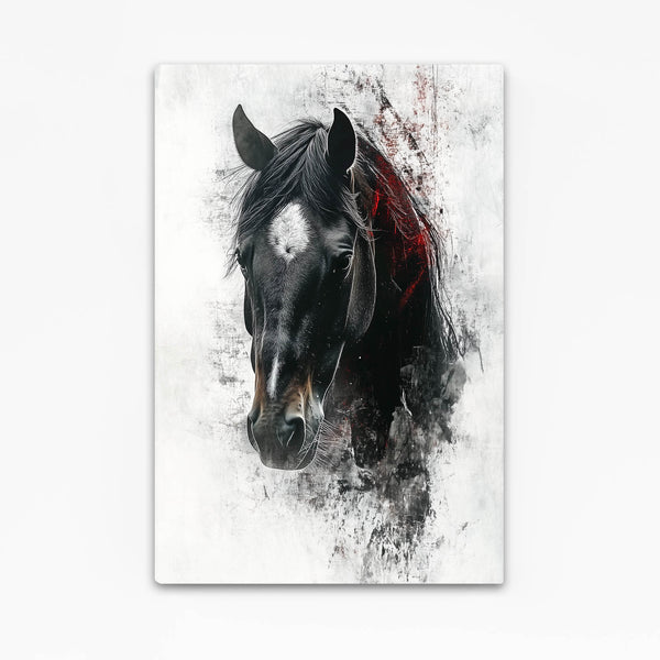 Black Head Horse Art