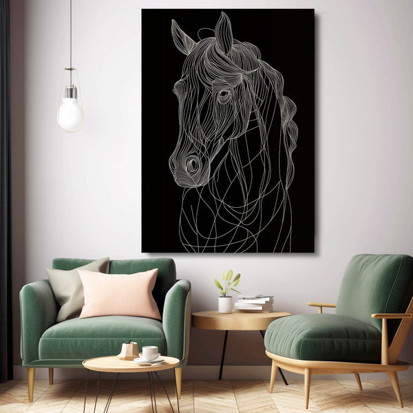 Black Horse Wall Decor