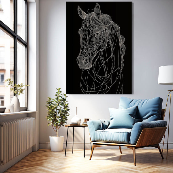 Black Horse Wall Decor