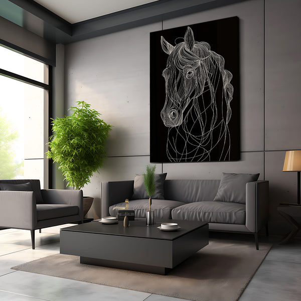 Black Horse Wall Decor