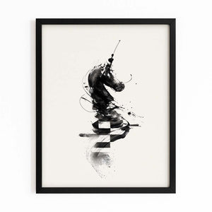 Black Knight Chess Art