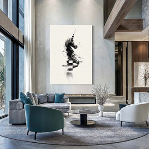 Black Knight Chess Art