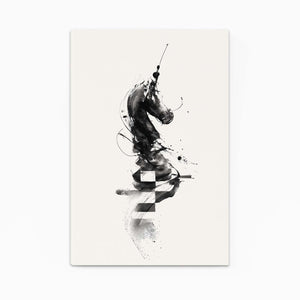 Black Knight Chess Art
