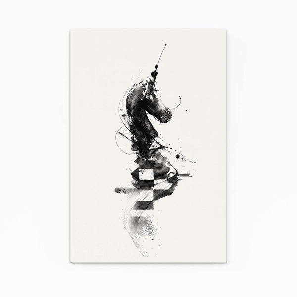 Black Knight Chess Art