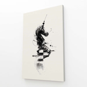 Black Knight Chess Art