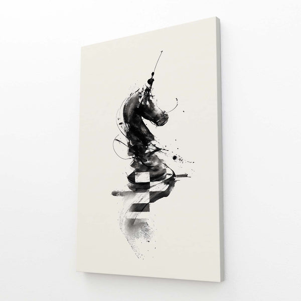 Black Knight Chess Art