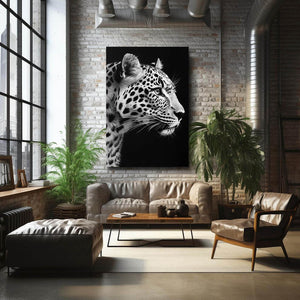 Black Leopard Wall Art