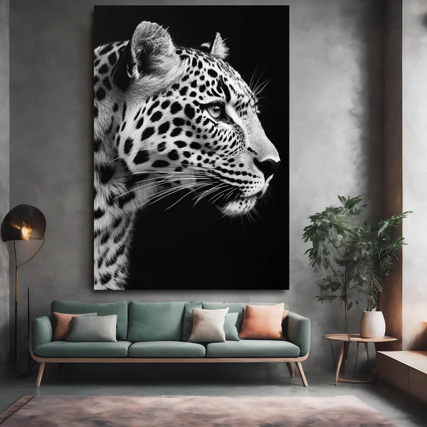 Black Leopard Wall Art