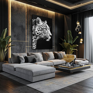 Black Leopard Wall Art