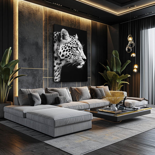 Black Leopard Wall Art