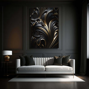 Black Modern Abstract Art | MusaArtGallery™ 