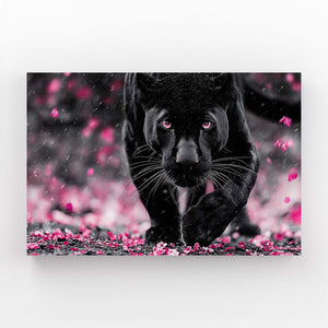 Black Panther Cherry Blossom Wall Art