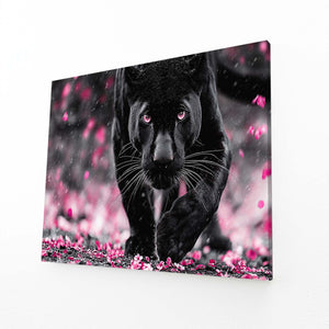 Black Panther Cherry Blossom Wall Art