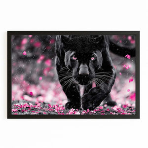 Black Panther Cherry Blossom Wall Art