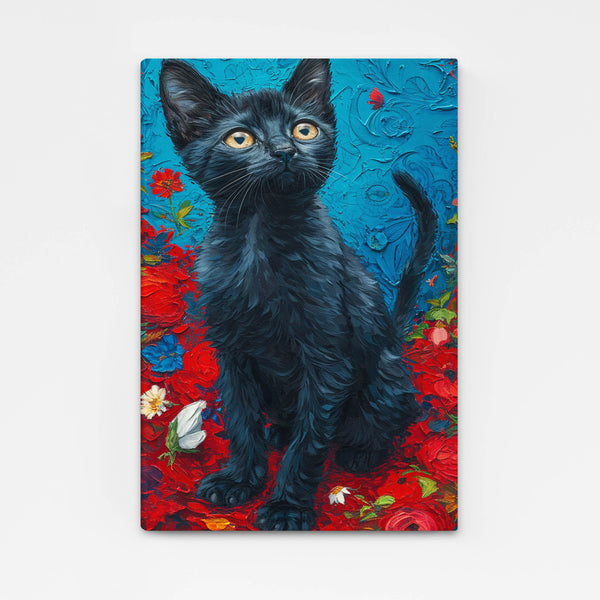 Black Small Cat Art | MusaArtGallery™