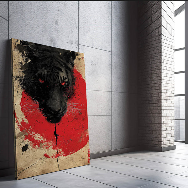 Black and Red Tiger Art | MusaArtGallery™