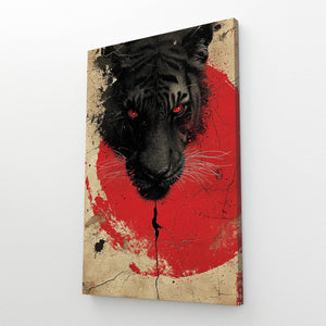 Black and Red Tiger Art | MusaArtGallery™