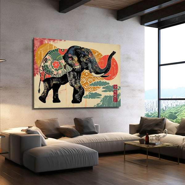 Black Wall Art Elephant | MusaArtGallery™