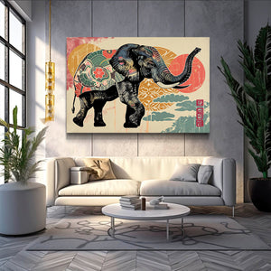 Black Wall Art Elephant | MusaArtGallery™