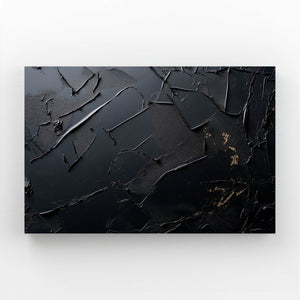 Black wall art textured