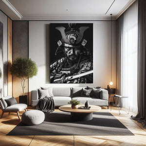 Black Warrior Samurai Art