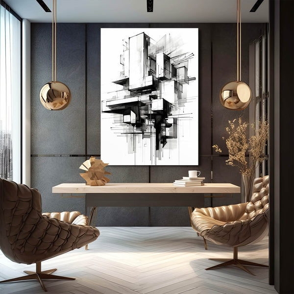 Black & White Abstract Wall Art | MusaArtGallery™