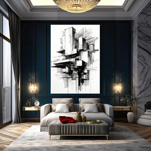 Black & White Abstract Wall Art | MusaArtGallery™