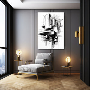 Black & White Abstract Wall Art | MusaArtGallery™