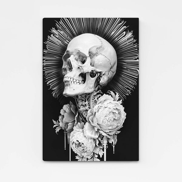 Black White Skull Wall Art  | MusaArtGallery™