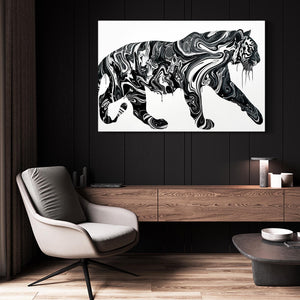 Black White Tiger Art | MusaArtGallery™