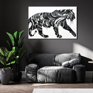 Black White Tiger Art | MusaArtGallery™