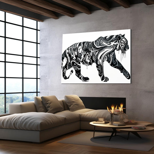 Black White Tiger Art | MusaArtGallery™