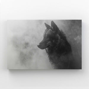 Black Wolf Fog Art  | MusaArtGallery™