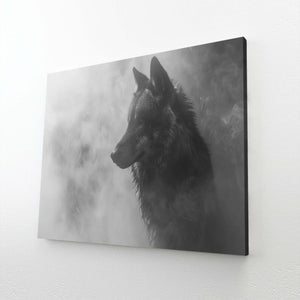 Black Wolf Fog Art  | MusaArtGallery™