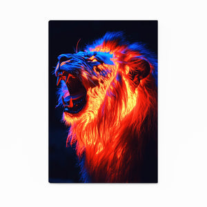 Blazing Roar Lion Wall Art | MusaArtGallery™