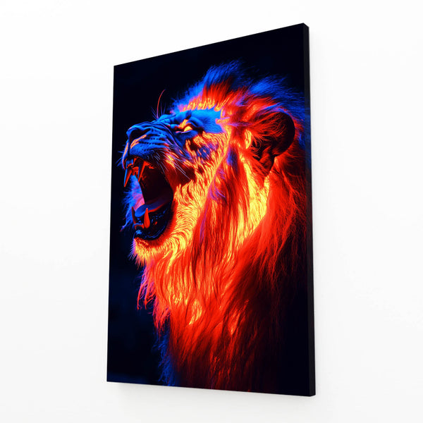 Blazing Roar Lion Wall Art | MusaArtGallery™