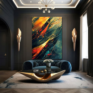 Blazing Sky Abstract Art | MusaArtGallery™