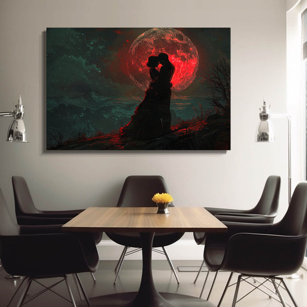 Blood Moon Couple Art | MusaArtGallery™