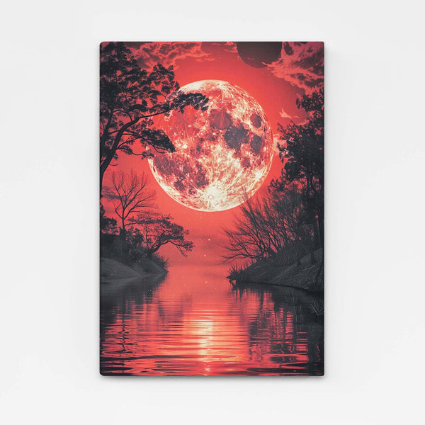 Bloody Moon Canvas Art   | MusaArtGallery™