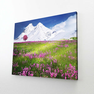 Blooming Meadow Landscape Wall Art | MusaArtGallery™